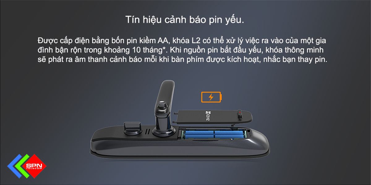 KHÓA CỬA ĐIỆN TỬ VÂN TAY THÔNG MINH EZVIZ L2 MỚI NHẤT 2021