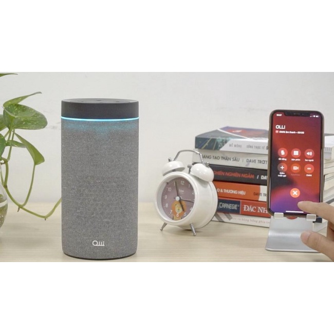 Loa thông minh MAIKA OLLI điều khiển ra lệnh bằng giọng nói thiết bị nhà thông minh smart home nghe nhạc gọi điện thoại nhắc việc giải trí cao cấp