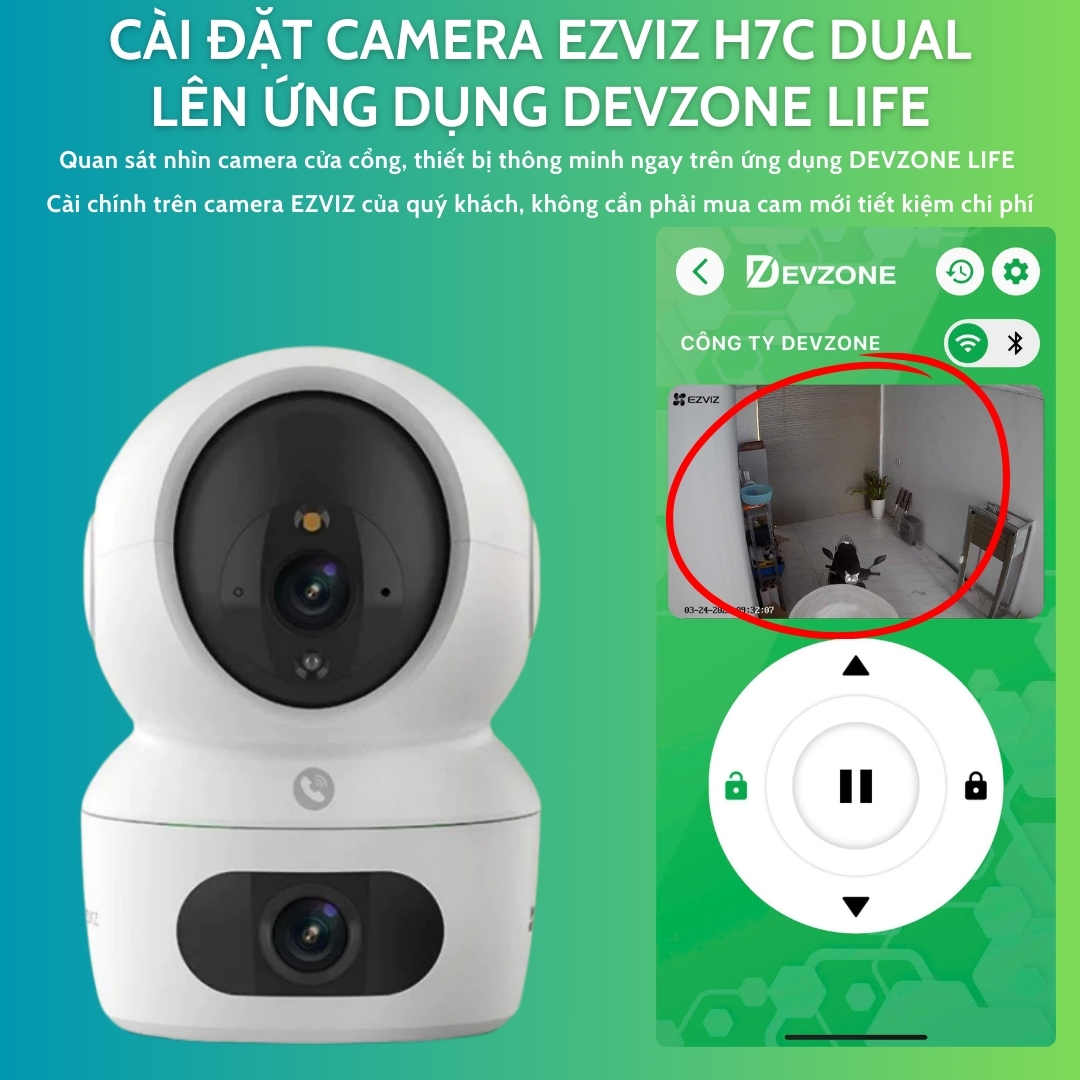 Mã license cài đặt tích hợp camera EZVIZ hiện lên app DEVZONE LIFE giám sát cửa cổng thiết bị thông minh từ xa