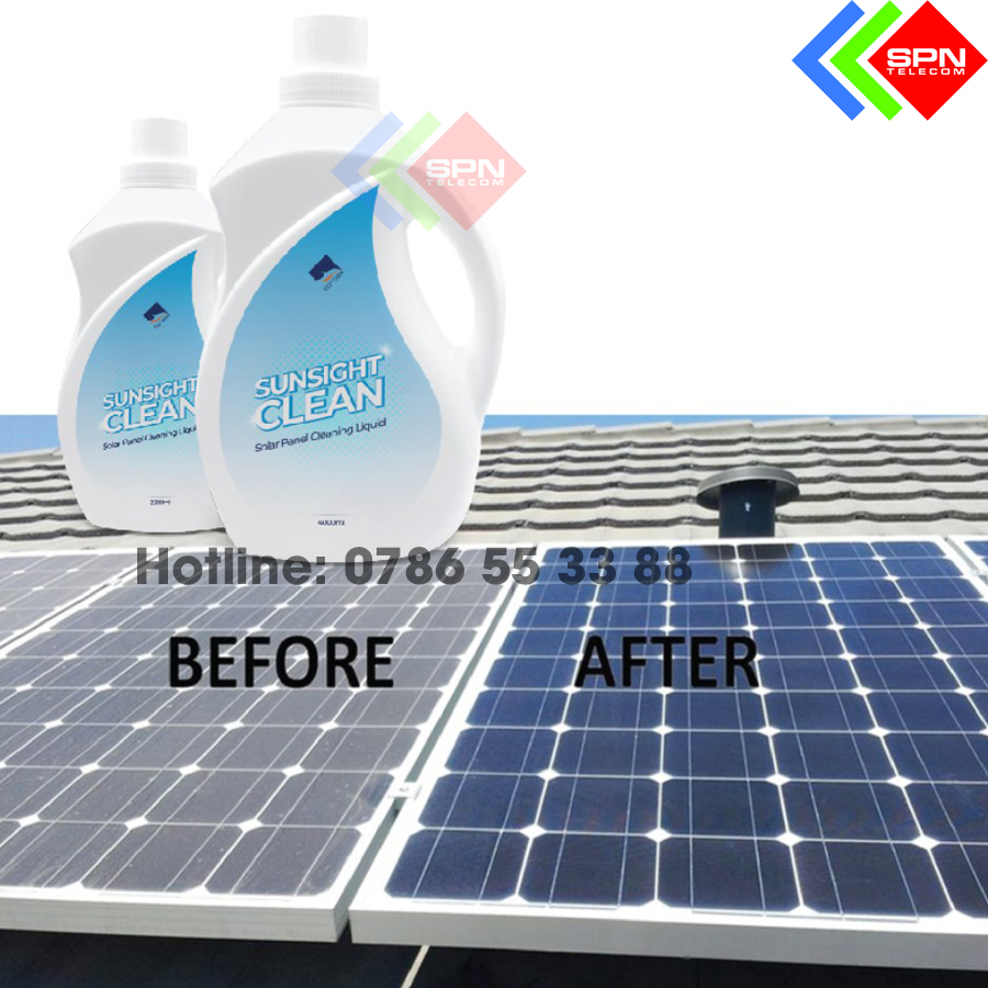 Nước Rửa Pin Năng Lượng Mặt Trời Chuyên Dụng
