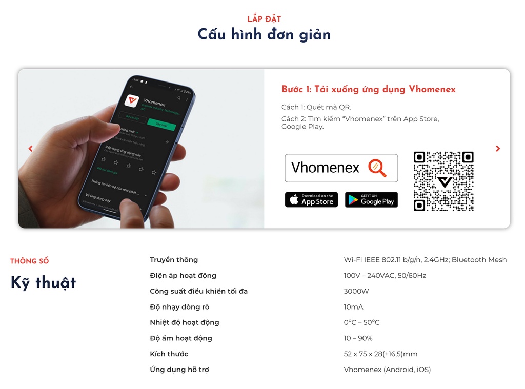 Ổ cắm điện thông minh wifi chống giật Vconnex phát hiện hở điện mất an toàn tự động ngắt cảnh báo bật tắt thiết bị từ xa qua điện thoại