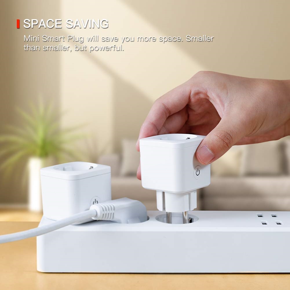 Ổ Cắm Thông Minh Wifi TUYA 16A Đo Điện Năng Tiêu Thụ Hẹn Giờ Điều Khiển Bật Tắt Từ Xa Qua Điện Thoại