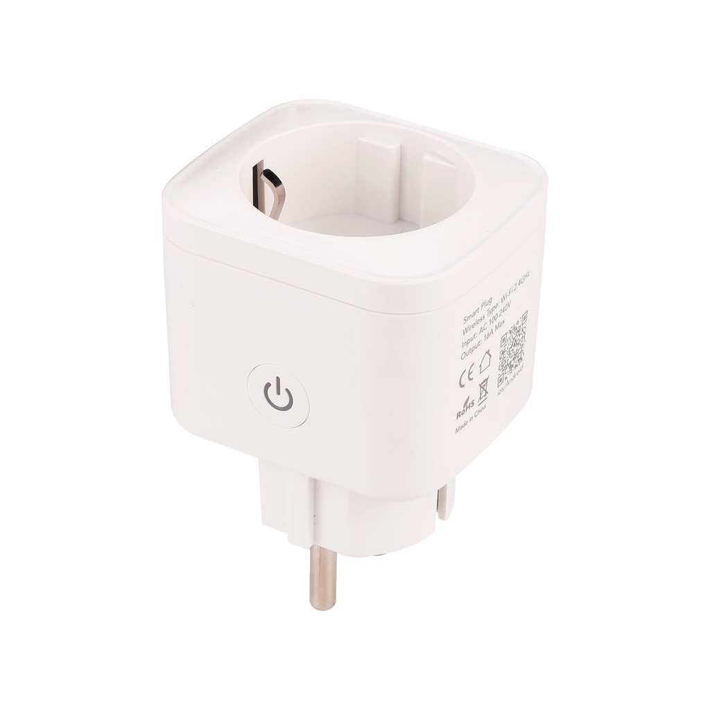 Ổ Cắm Thông Minh Wifi TUYA 16A Đo Điện Năng Tiêu Thụ Hẹn Giờ Điều Khiển Bật Tắt Từ Xa Qua Điện Thoại