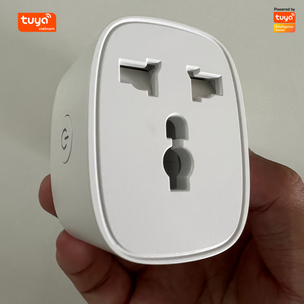 Ổ Cắm Thông Minh Wifi TUYA 16A Đo Điện Năng Tiêu Thụ Hẹn Giờ Điều Khiển Bật Tắt Từ Xa Qua Điện Thoại