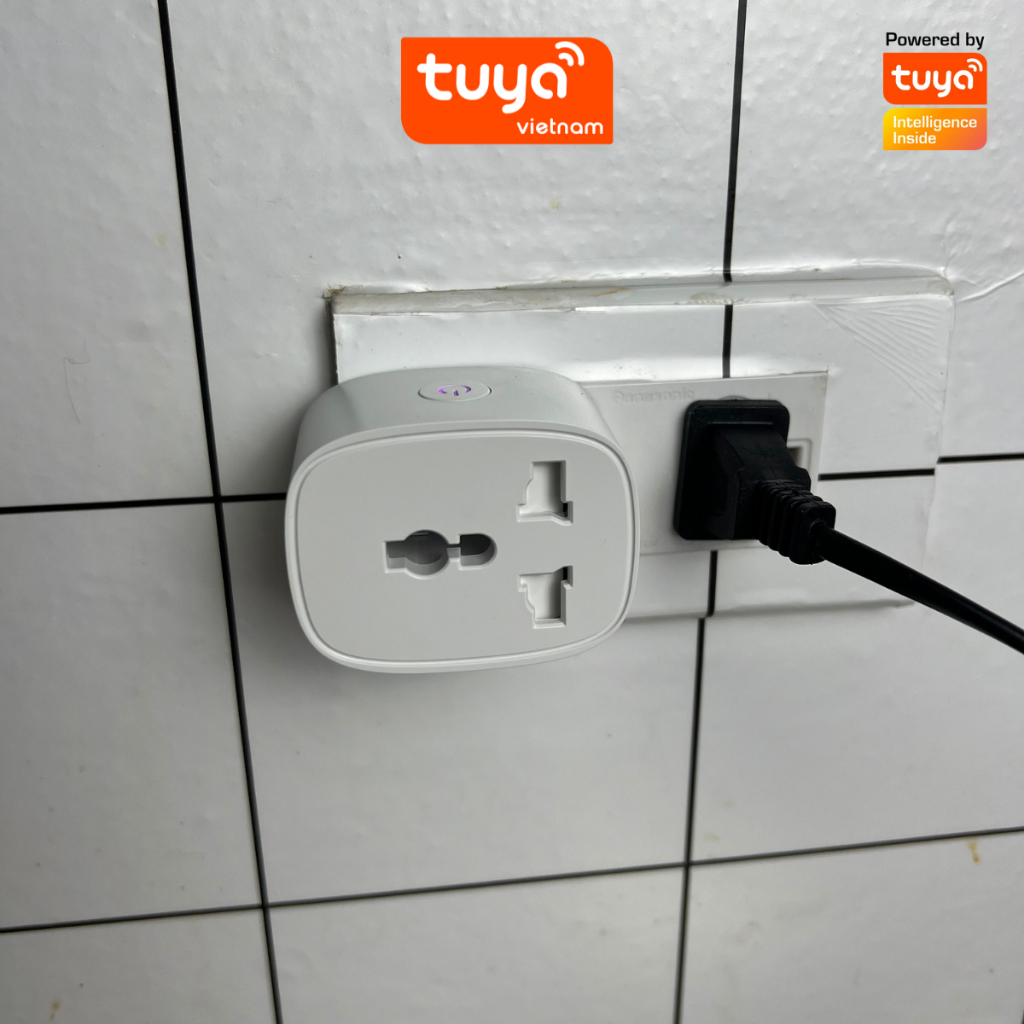 Ổ Cắm Thông Minh Wifi TUYA 16A Đo Điện Năng Tiêu Thụ Hẹn Giờ Điều Khiển Bật Tắt Từ Xa Qua Điện Thoại