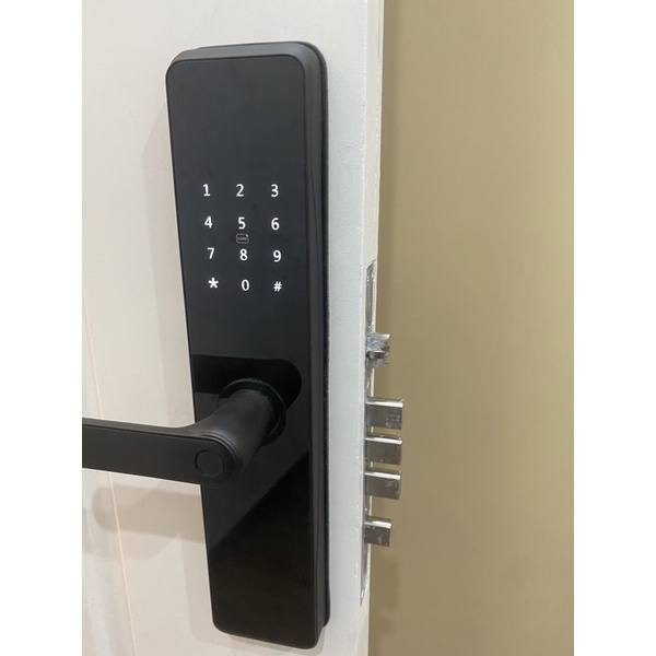 Ổ khóa vân tay thông minh TUYA Wifi E 202 cửa gỗ thép composit nhôm xingfa theo dõi đóng mở từ xa qua điện thoại