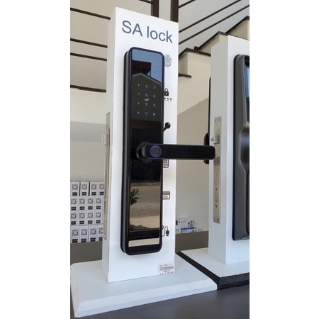 Ổ khóa vân tay thông minh TUYA Wifi E 202 cửa gỗ thép composit nhôm xingfa theo dõi đóng mở từ xa qua điện thoại