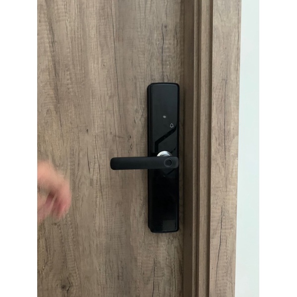 Ổ khóa vân tay thông minh TUYA Wifi E 202 cửa gỗ thép composit nhôm xingfa theo dõi đóng mở từ xa qua điện thoại