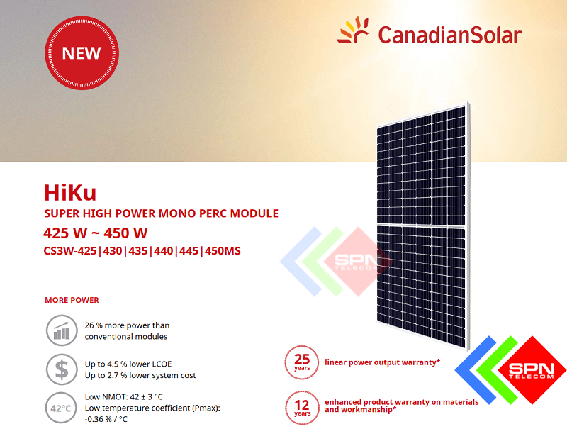Pin Mặt Trời CANADIAN 440W HiKu MONO CS3W