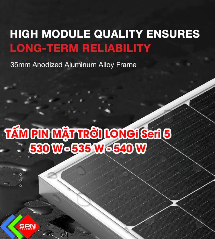 Pin LONGi 535W 540W LR5-72HPH-Mono-Loại A-Chính Hãng-Mới Nhất 2021
