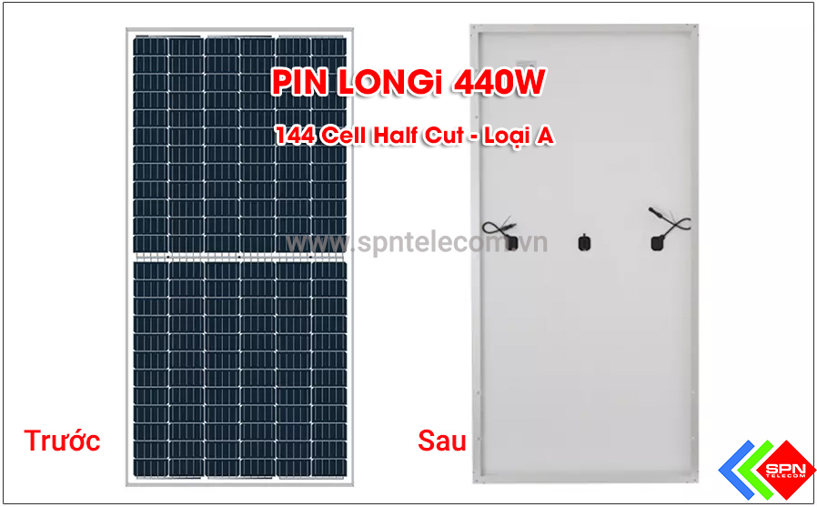 Pin Mặt Trời LONGi 440W LR4-72HPH-Loại A-Chính Hãng