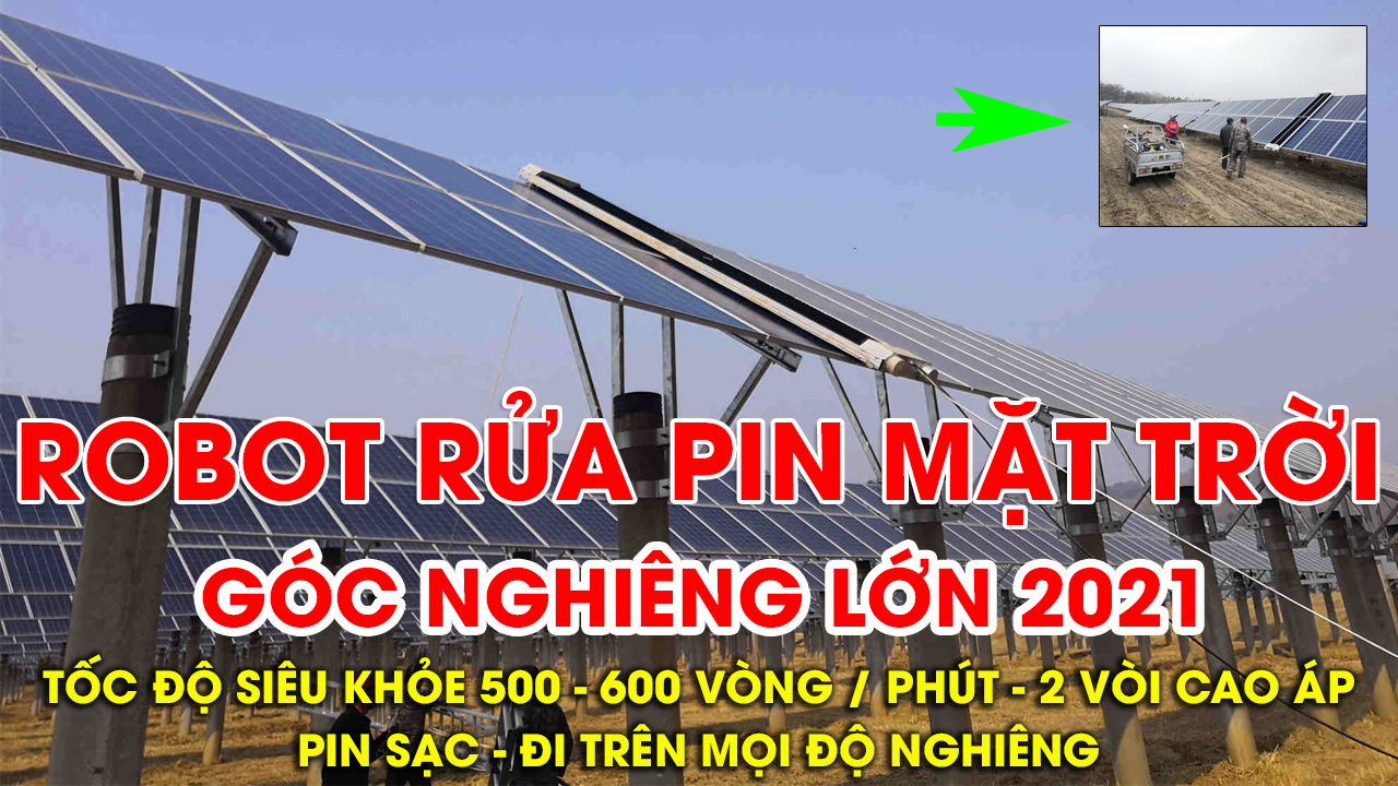 Robot Rửa Pin Mặt Trời Hiệu Suất Cao ABX Thiết Kế Mới Nhất 2021