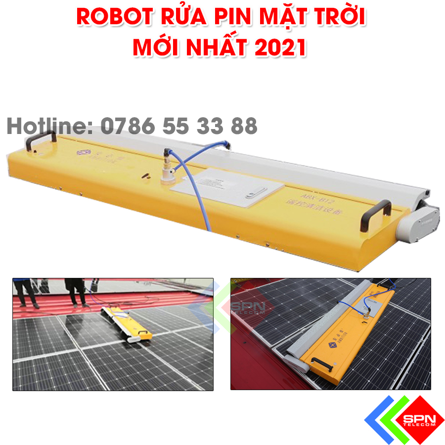 Robot Rửa Pin Mặt Trời Hiệu Suất Cao ABX Thiết Kế Mới Nhất 2021