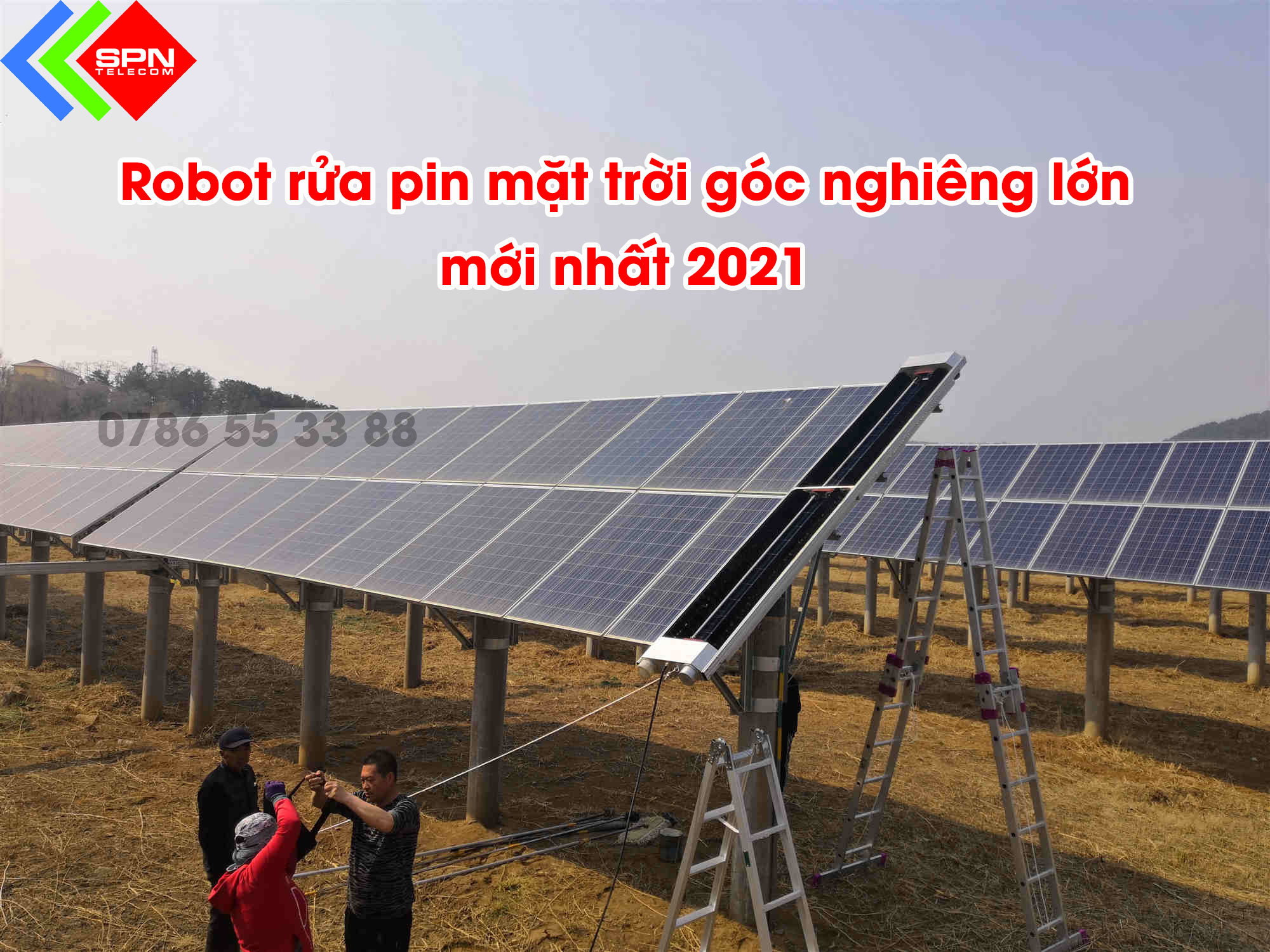 Robot Rửa Pin Mặt Trời Hiệu Suất Cao ABX Thiết Kế Mới Nhất 2021