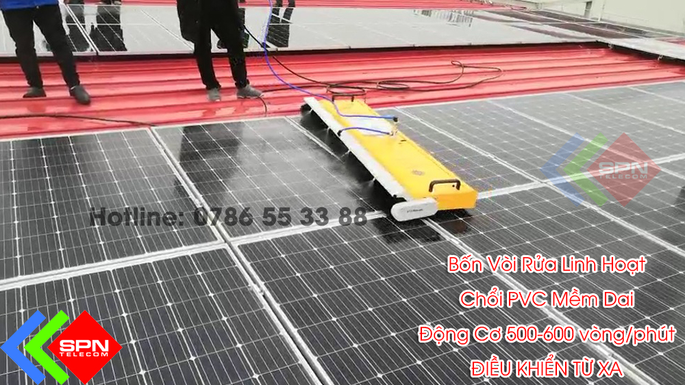 Robot Rửa Pin Mặt Trời Hiệu Suất Cao ABX Thiết Kế Mới Nhất 2021