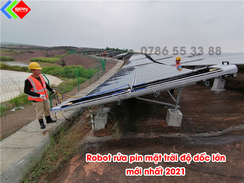Robot Rửa Pin Mặt Trời Hiệu Suất Cao ABX Thiết Kế Mới Nhất 2021