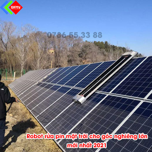 Robot Rửa Pin Mặt Trời Hiệu Suất Cao ABX Thiết Kế Mới Nhất 2021