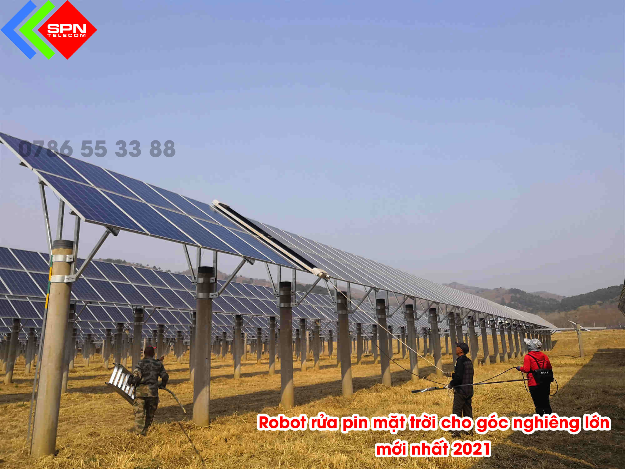 Robot Rửa Pin Mặt Trời Hiệu Suất Cao ABX Thiết Kế Mới Nhất 2021