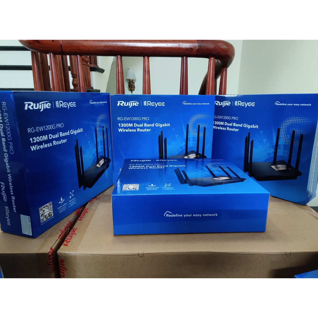 Thiết bị modem wifi RUIJIE RG-EW1200G PRO tốc độ cao Gigabit phát livestream trực tuyến chơi game kết nối internet truy cập lên tới 30 người