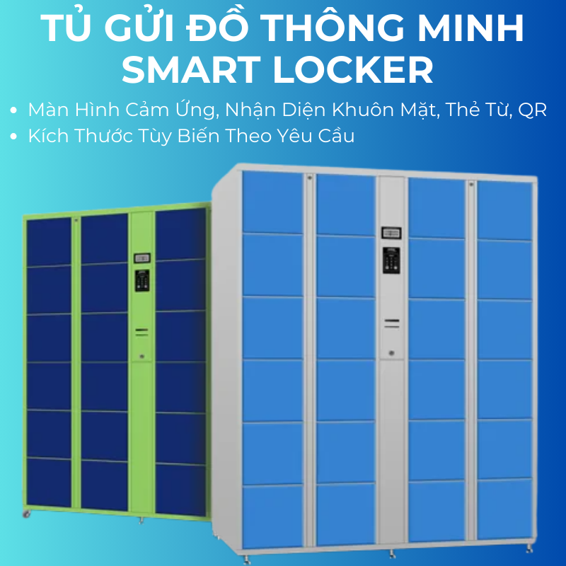 Tủ gửi đồ thông minh cho siêu thị khách sạn phòng tập thể hình khu vui chơi sân golf smart locker parcel