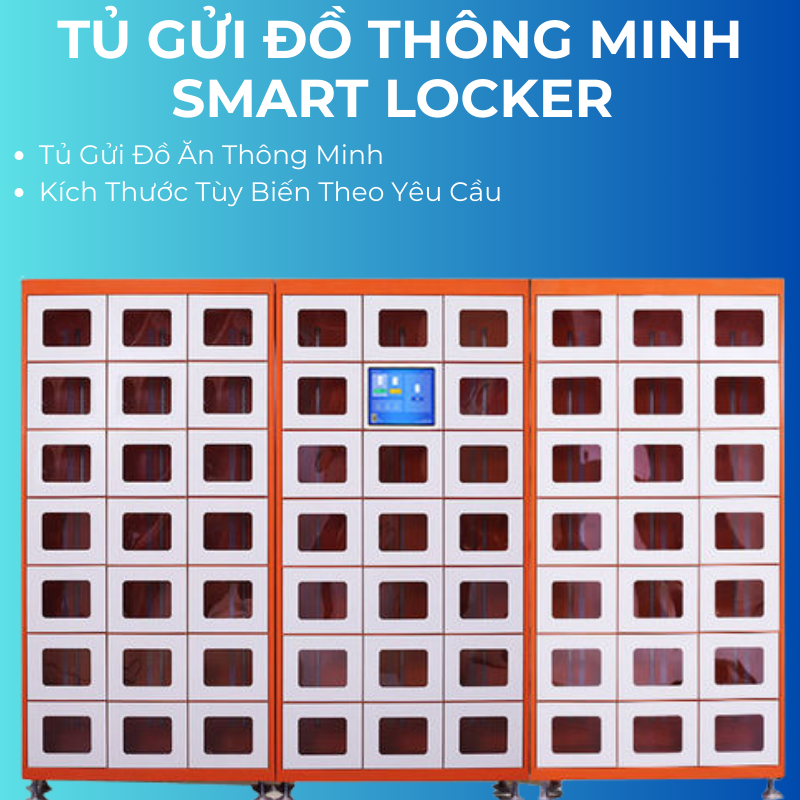 Tủ gửi đồ thông minh cho siêu thị khách sạn phòng tập thể hình khu vui chơi sân golf smart locker parcel