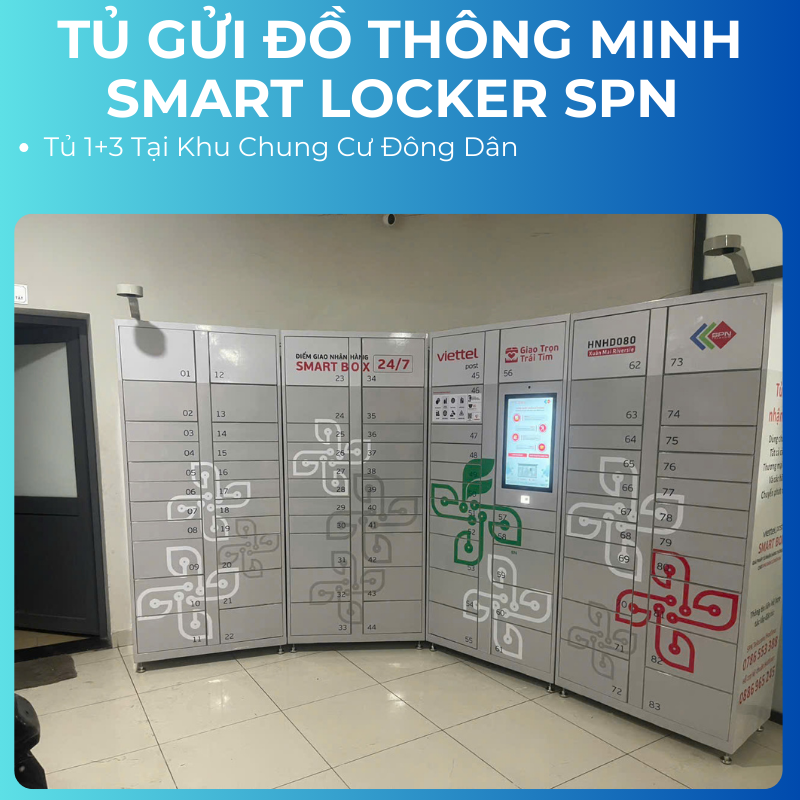 Tủ gửi đồ thông minh smart locker SPN