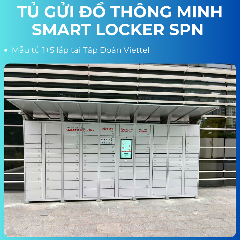 Tủ gửi đồ thông minh smart locker SPN