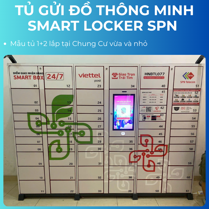Tủ gửi đồ thông minh smart locker SPN