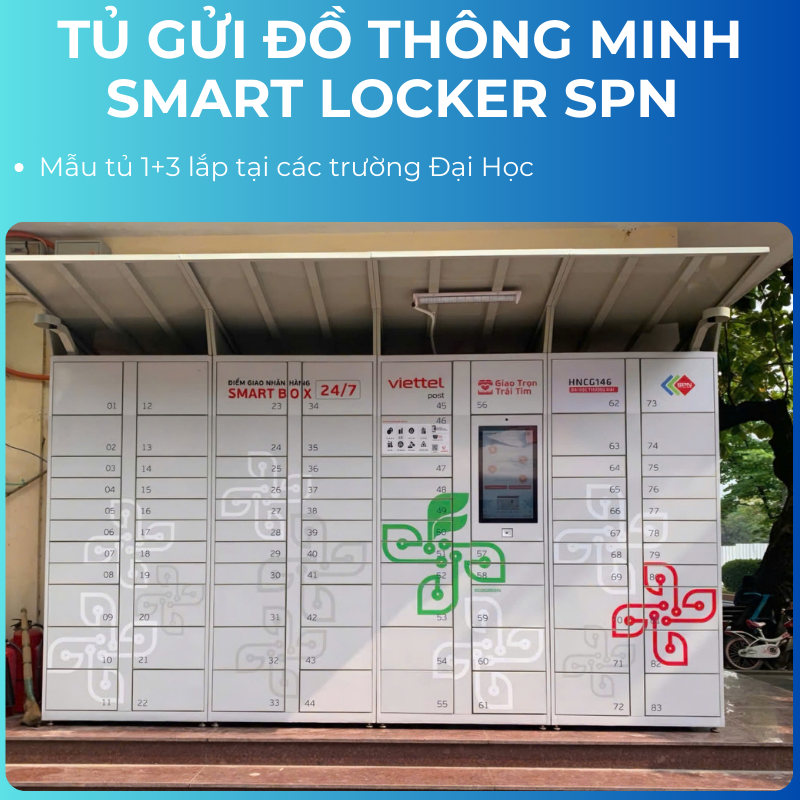 Tủ gửi đồ thông minh smart locker SPN