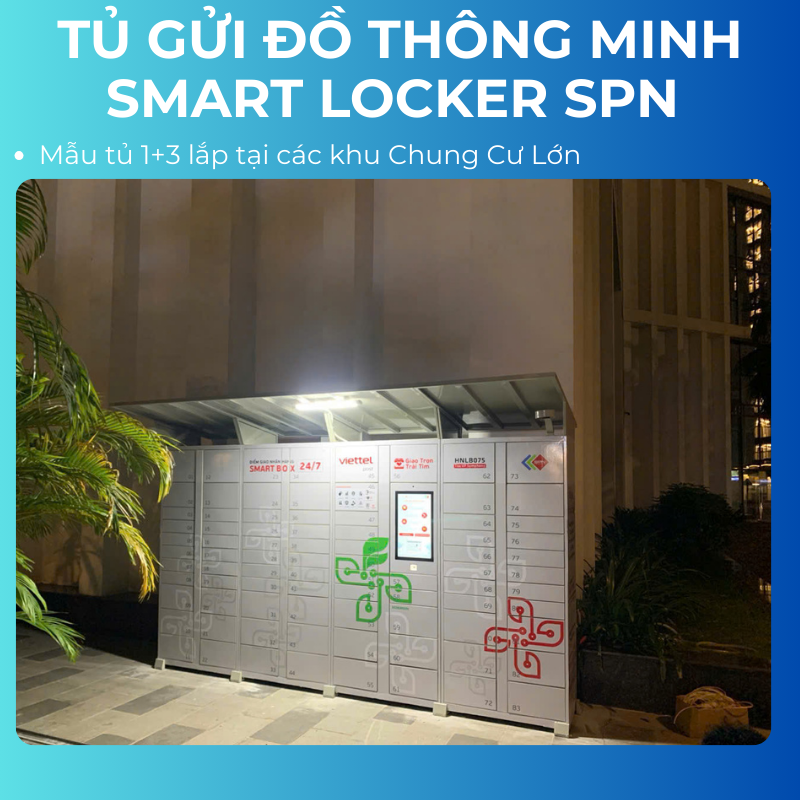 Tủ gửi đồ thông minh smart locker SPN