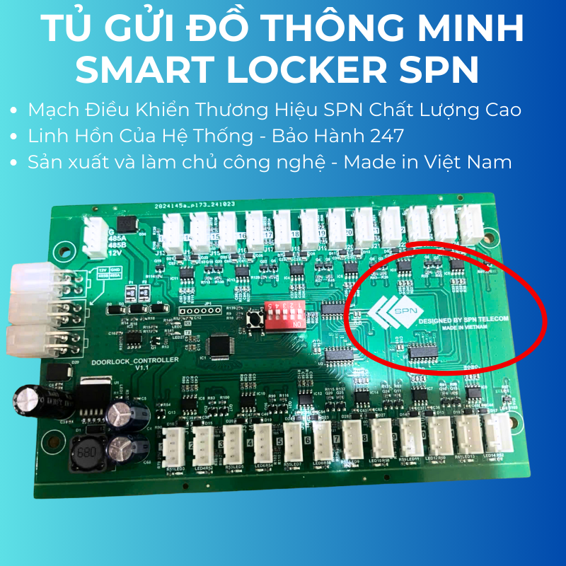 Tủ gửi đồ thông minh smart locker SPN