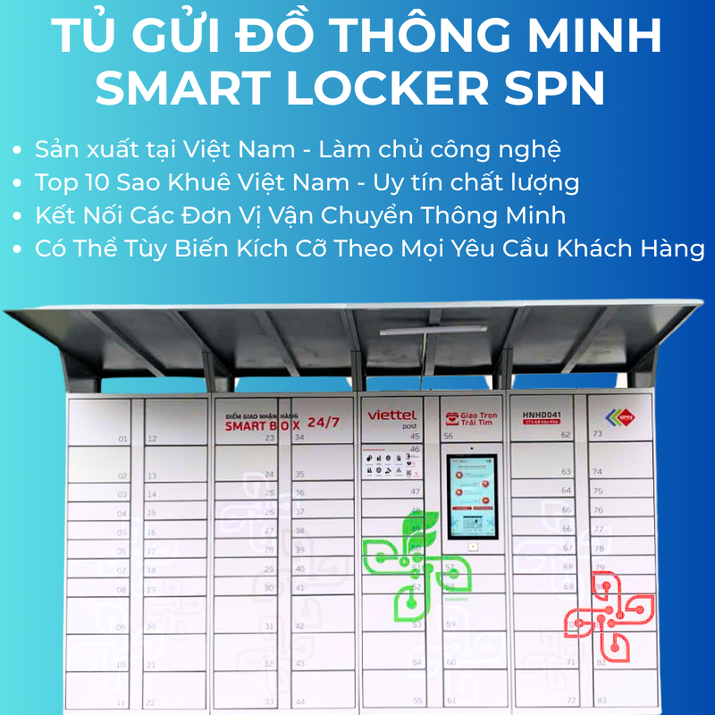 Tủ gửi đồ thông minh smart locker SPN