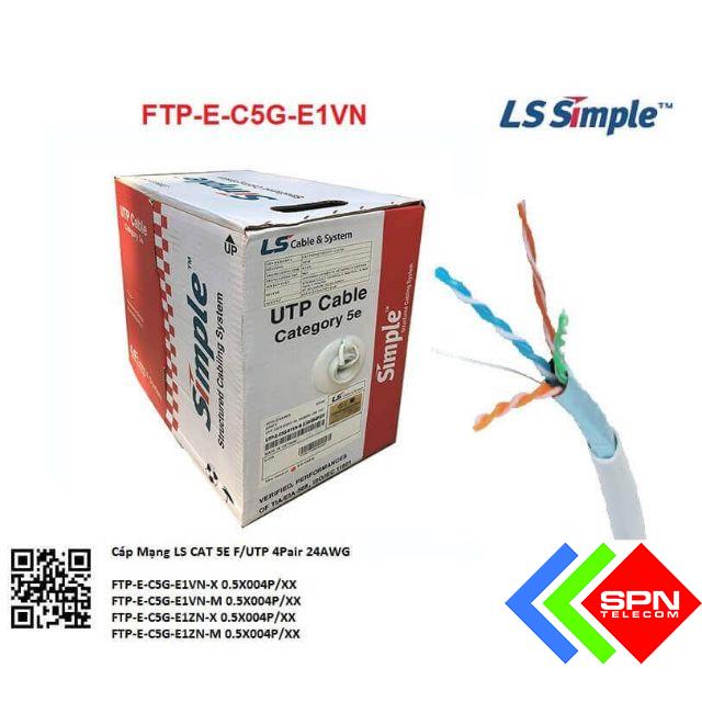 Dây cáp mạng Cat5e UTP LS Vina chính hãng