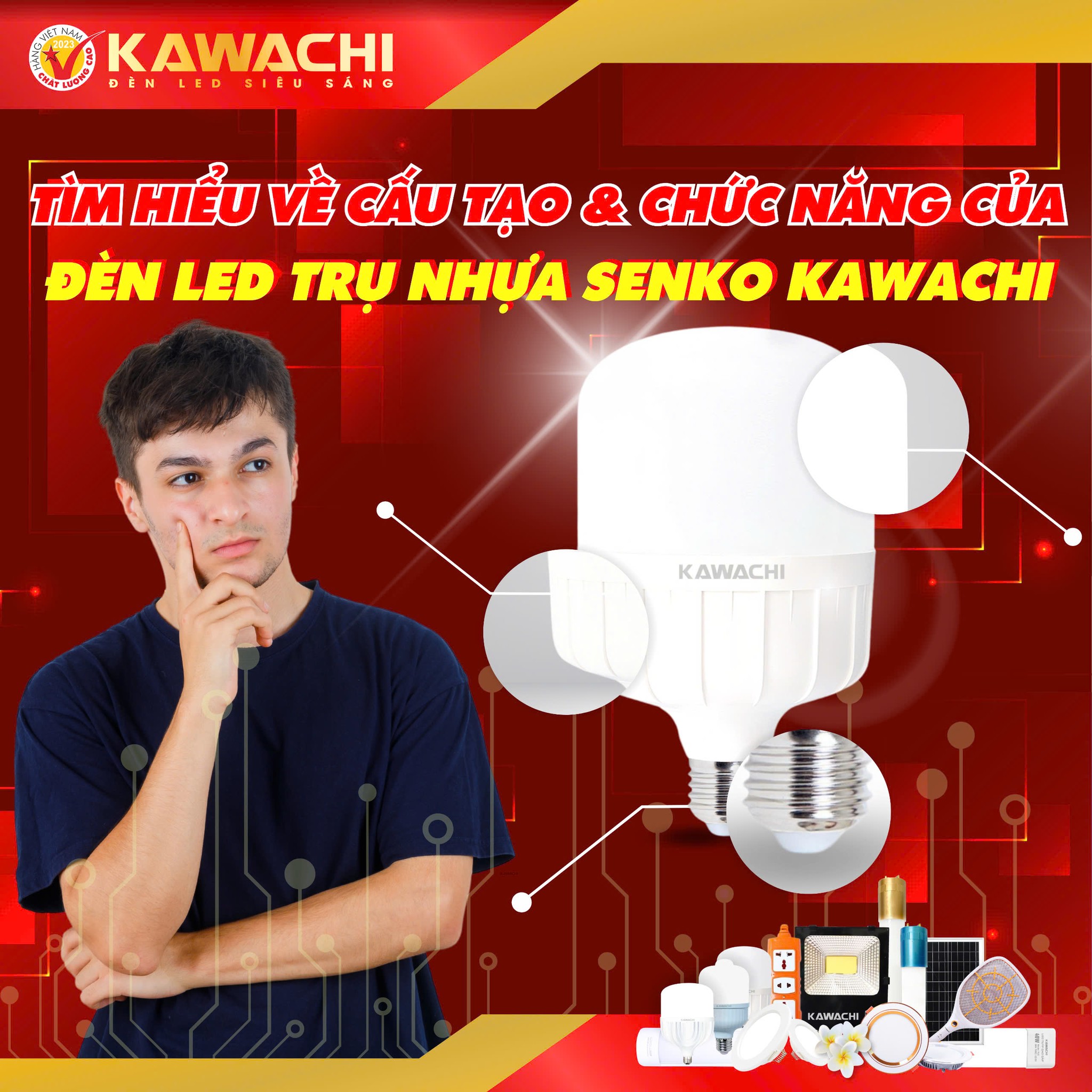 TÌM HIỂU VỀ CẤU TẠO VÀ CHỨC NĂNG CỦA ĐÈN LED TRỤ NHỰA SENKO