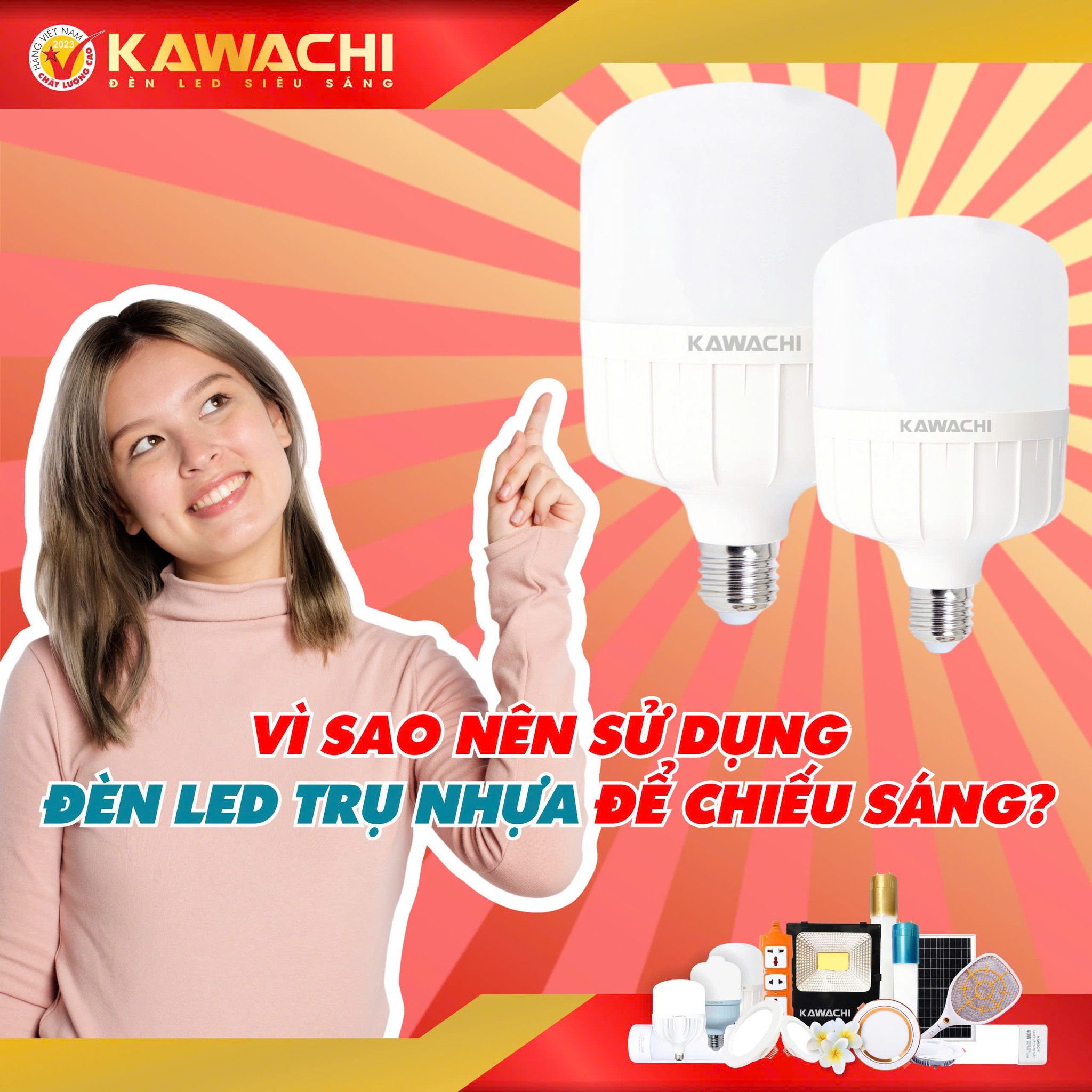 VÌ SAO NÊN SỬ DỤNG ĐÈN LED TRỤ NHỰA ĐỂ CHIẾU SÁNG