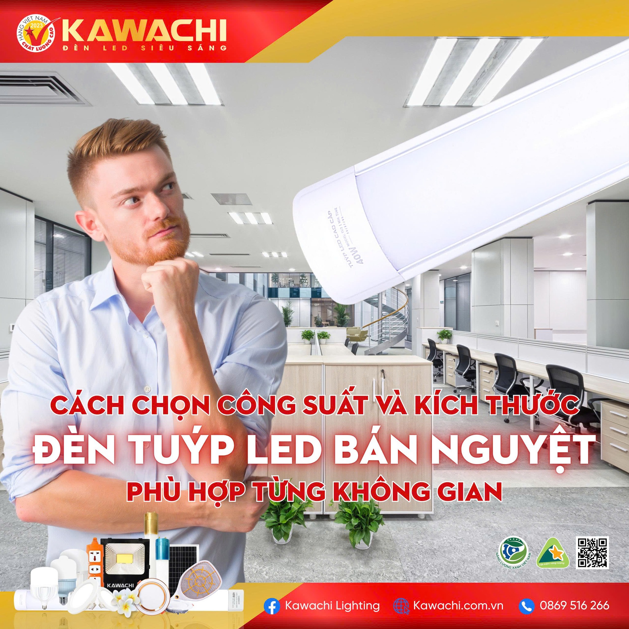 CÁCH CHỌN CÔNG SUẤT VÀ KÍCH THƯỚC ĐÈN TUÝP LED BÁN NGUYỆT PHÙ HỢP TỪNG KHÔNG GIAN