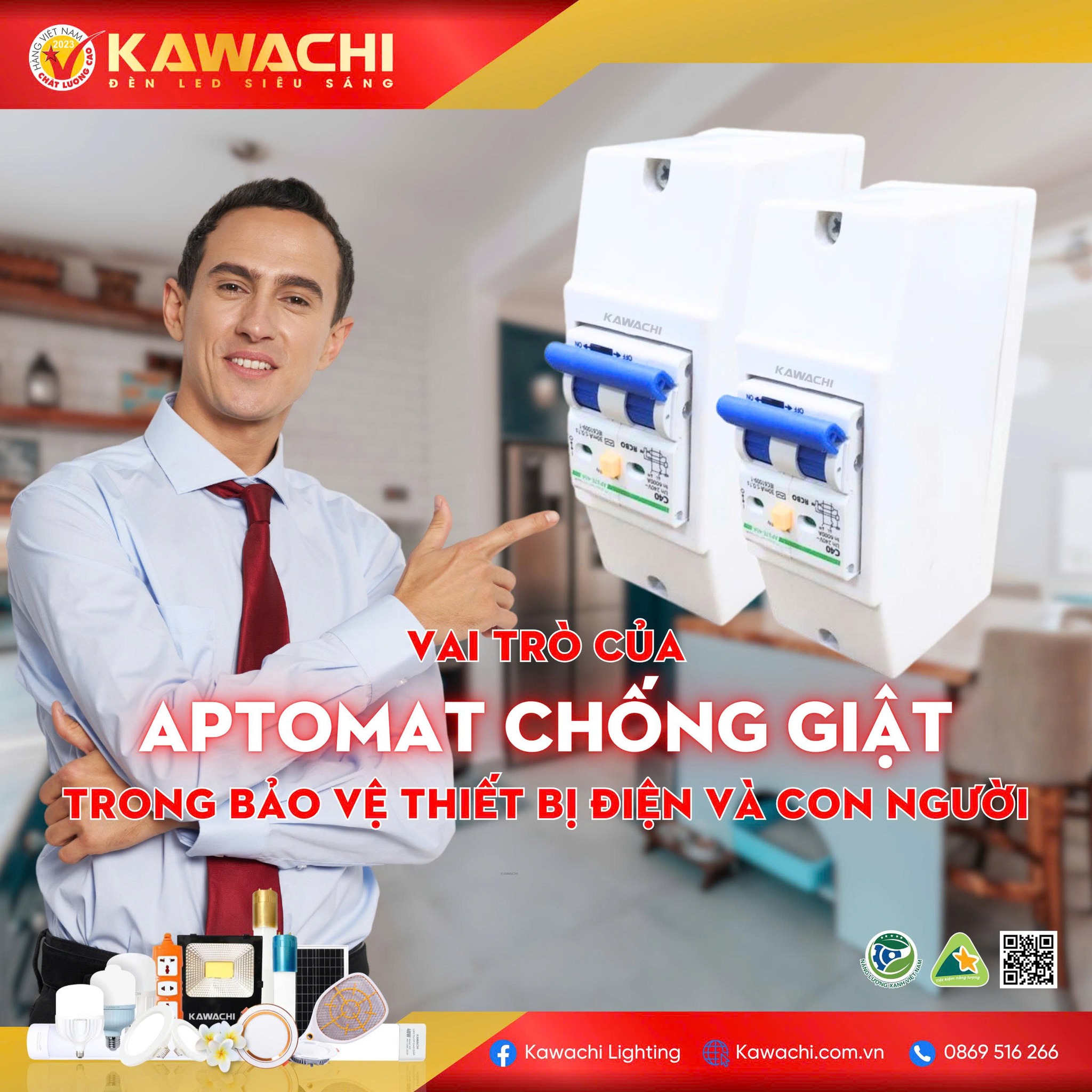 VAI TRÒ CỦA APTOMAT CHỐNG GIẬT TRONG BẢO VỆ THIẾT BỊ ĐIỆN VÀ CON NGƯỜI