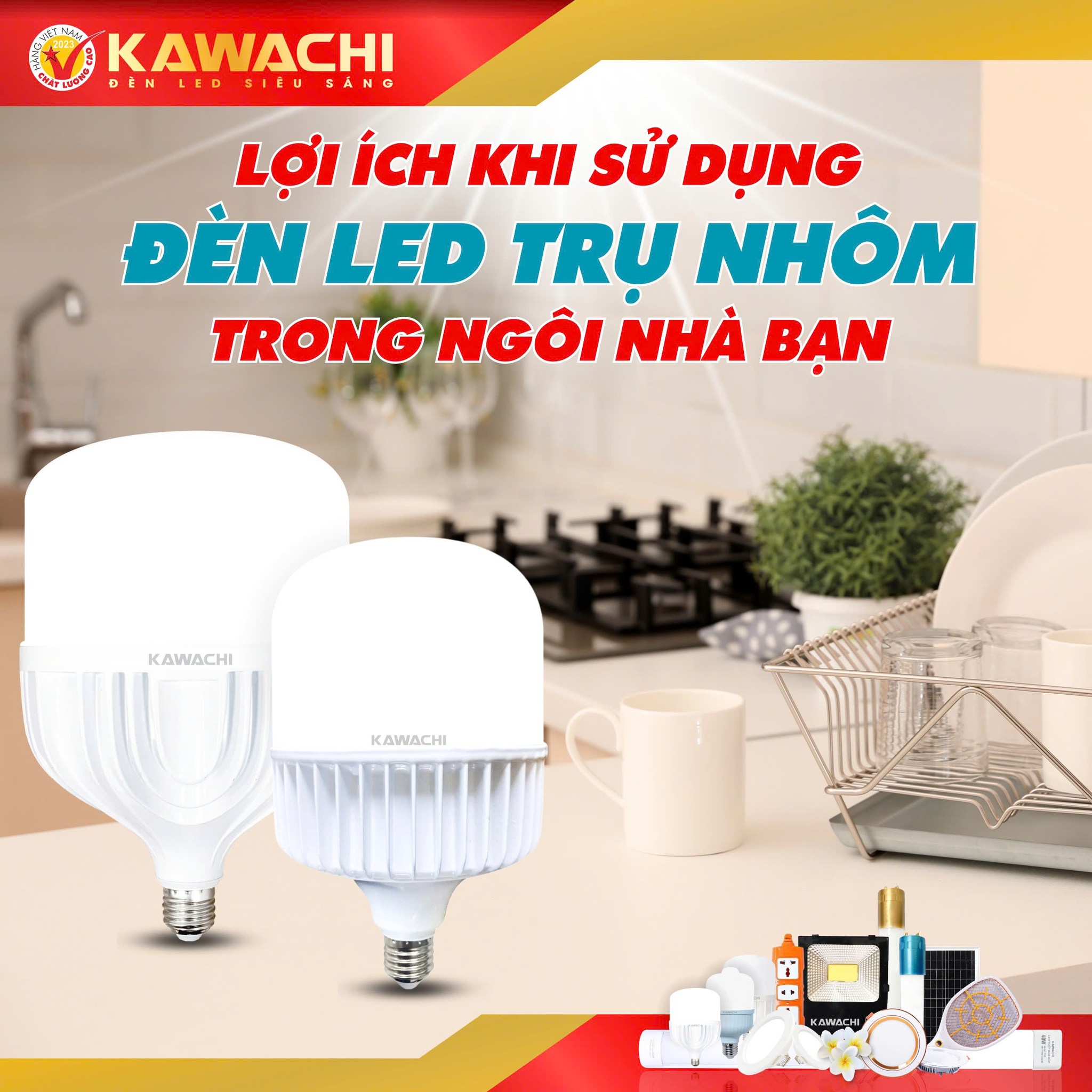 LỢI ÍCH KHI SỬ DỤNG ĐÈN LED TRỤ NHÔM TRONG NGÔI NHÀ BẠN