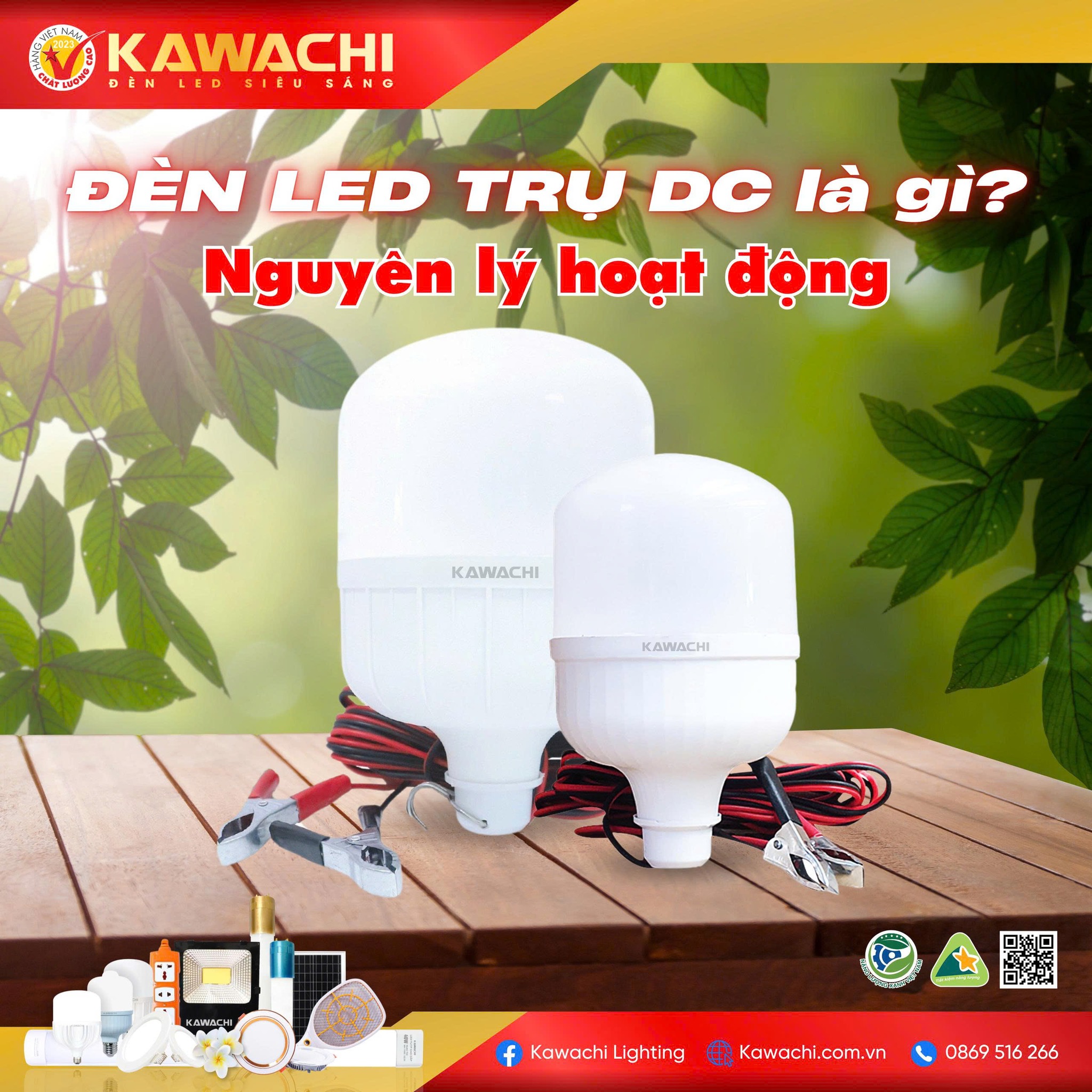 ĐÈN LED TRỤ DC LÀ GÌ? NGUYÊN LÝ HOẠT ĐỘNG CỦA ĐÈN LED TRỤ DC
