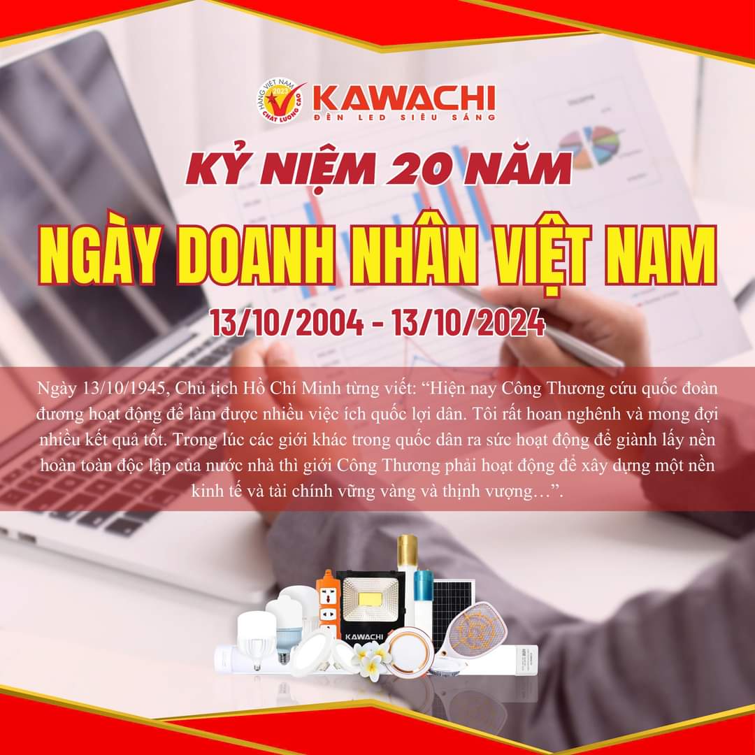 KỶ NIỆM 20 NĂM NGÀY DOANH NHÂN VIỆT NAM (13/10/2004 - 13/10/2024)