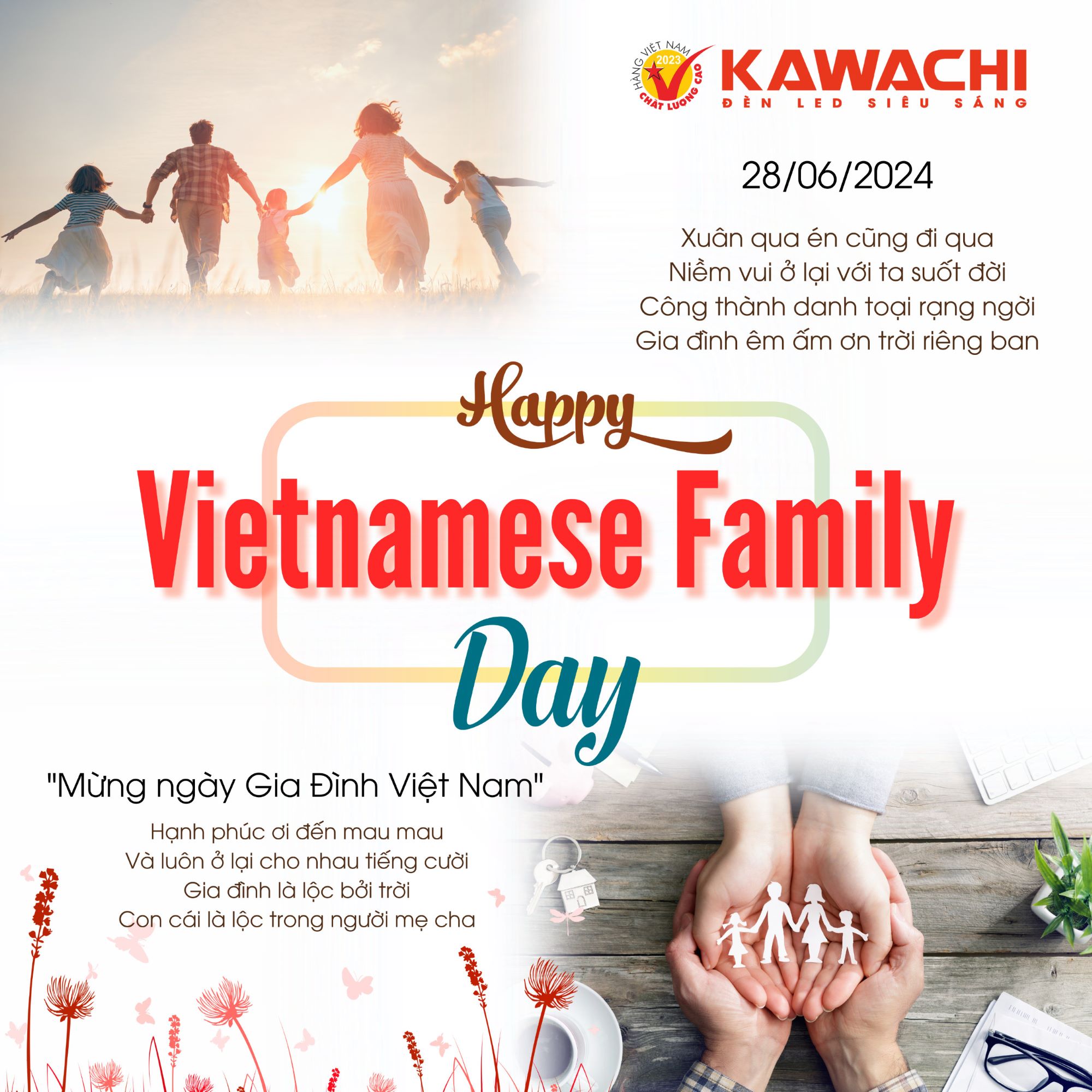 CHÚC MỪNG NGÀY GIA ĐÌNH VIỆT NAM 28/06/2024