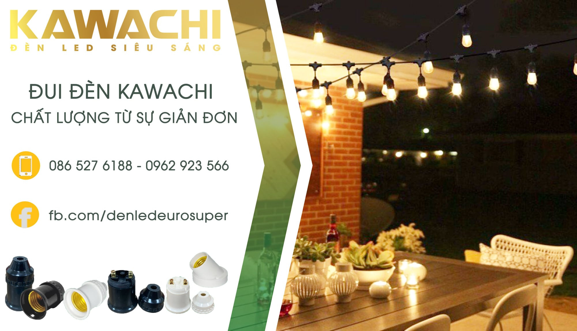 ĐUI ĐÈN KAWACHI : CHẤT LƯỢNG TỪ SỰ GIẢN ĐƠN
