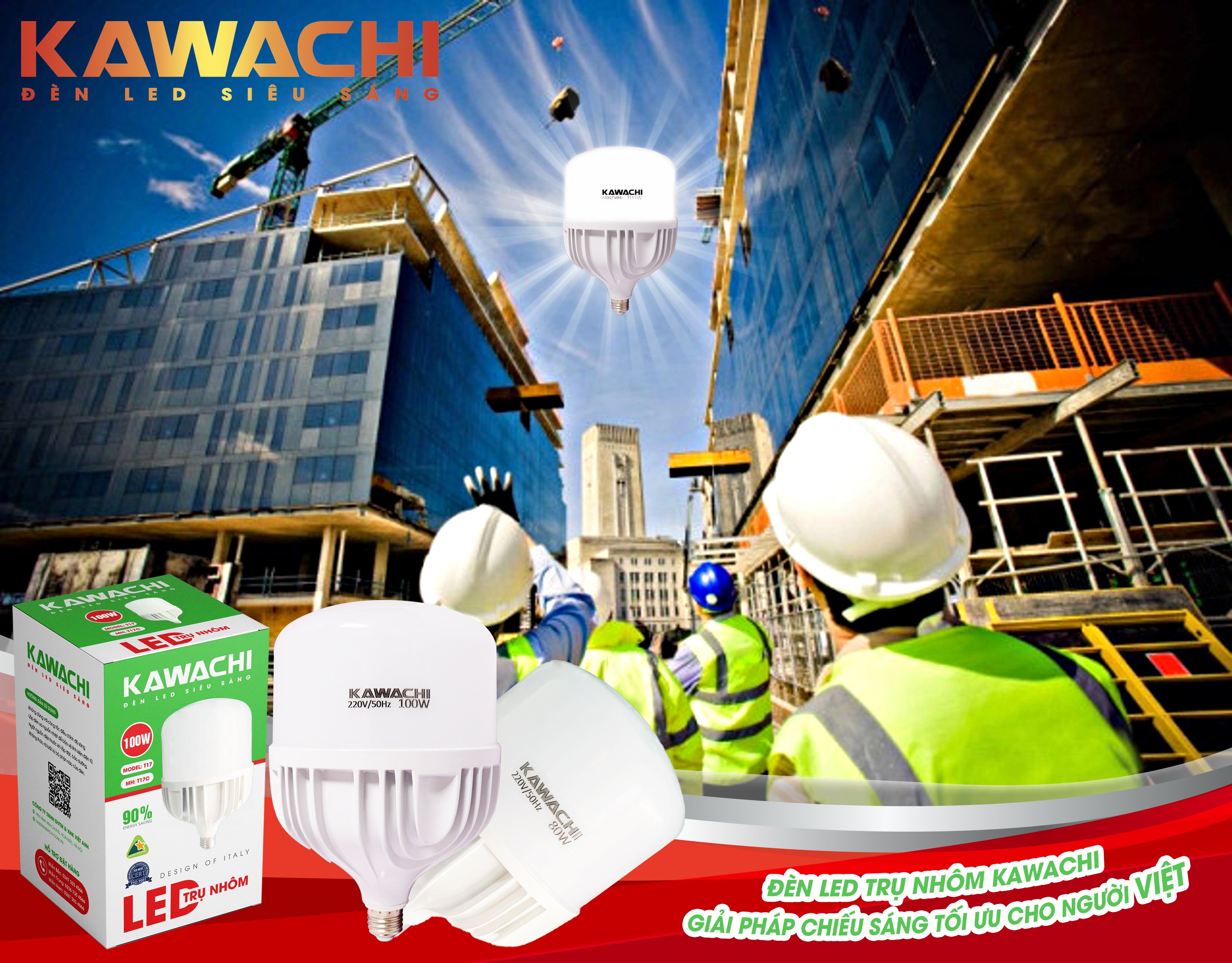 ĐÈN LED TRỤ NHÔM KAWACHI - GIẢI PHÁP CHIẾU SÁNG TỐI ƯU CHO NGƯỜI VIỆT