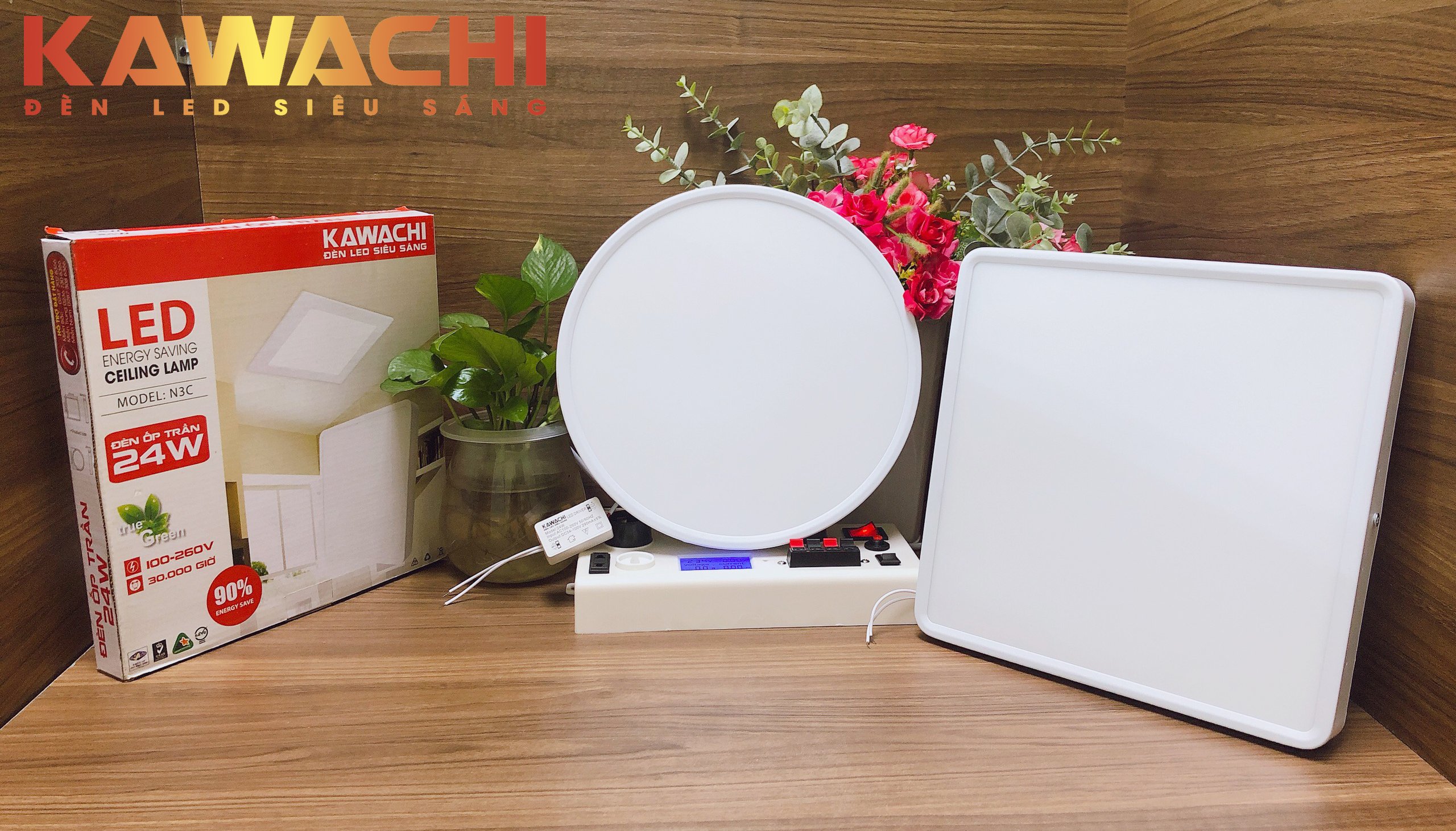 ĐÈN ỐP TRẦN KAWACHI - NGẠI GÌ MÀ KHÔNG TOẢ SÁNG