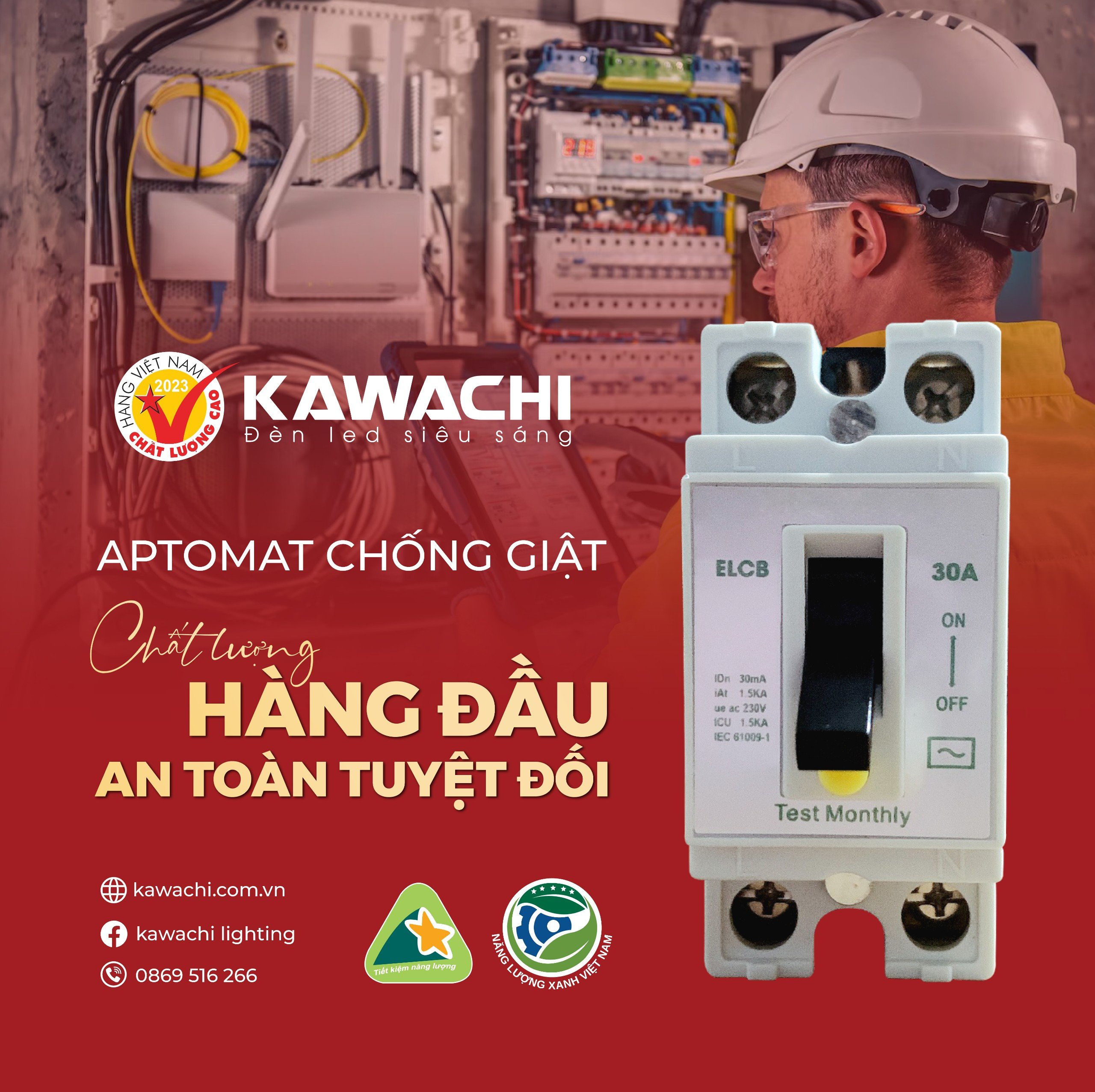 APTOMAT CHỐNG GIẬT KAWACHI - VỆ SĨ CHO MỌI GIA ĐÌNH