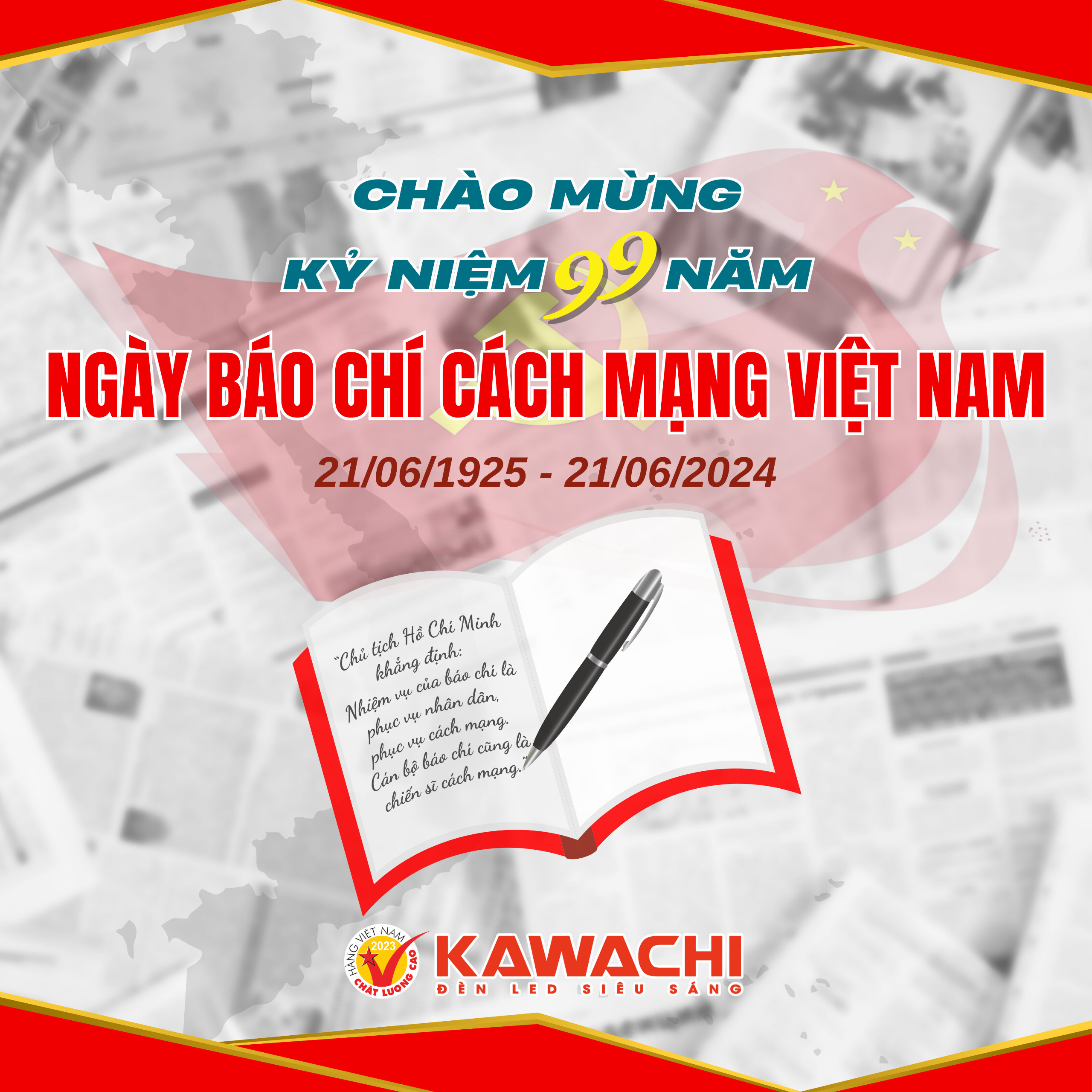 CHÀO MỪNG NGÀY BÁO CHÍ CÁCH MẠNG VIỆT NAM 21/06/2024