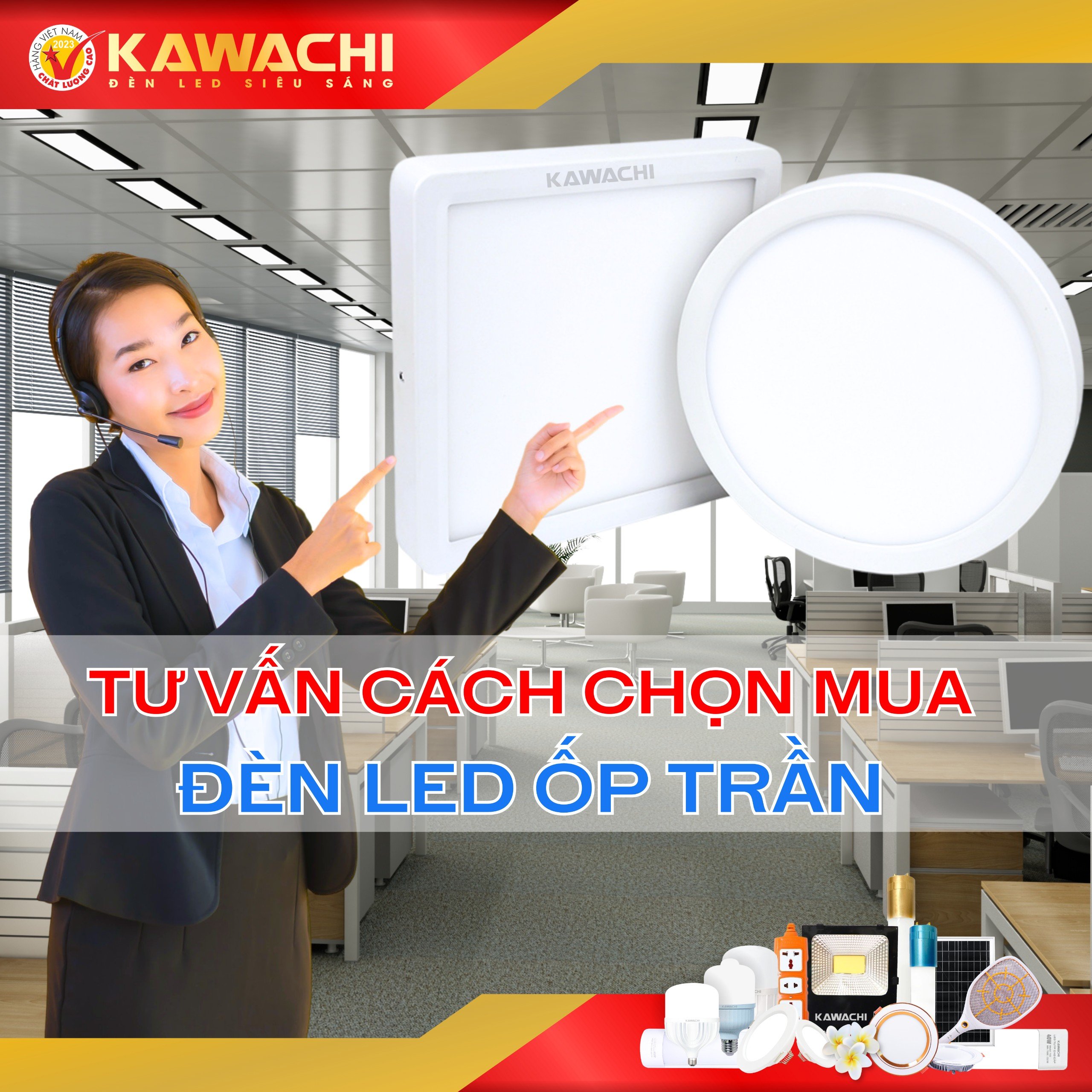 TƯ VẤN CÁCH CHỌN MUA ĐÈN LED ỐP TRẦN