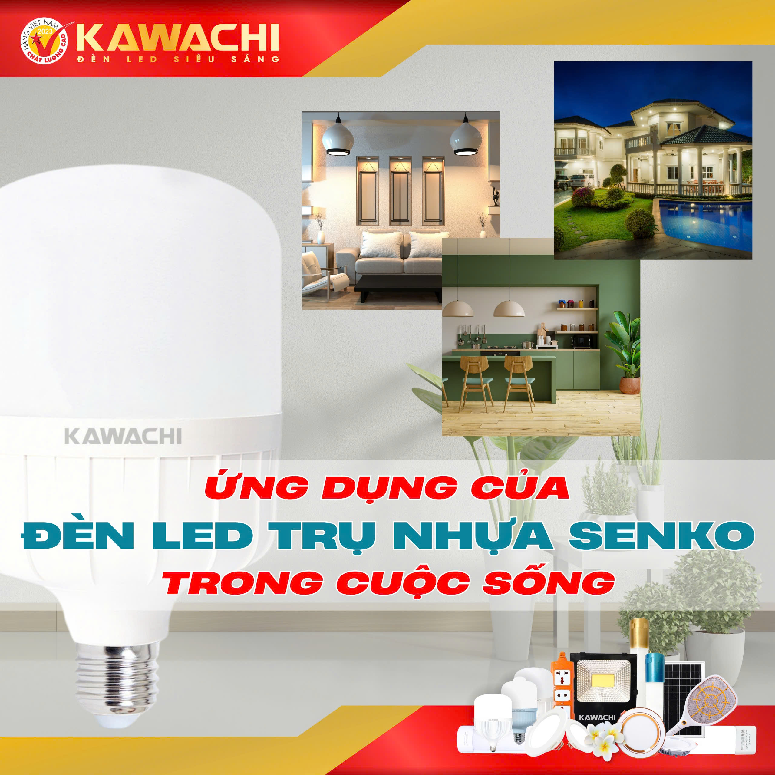 ỨNG DỤNG CỦA ĐÈN LED TRỤ NHỰA SENKO TRONG CUỘC SỐNG