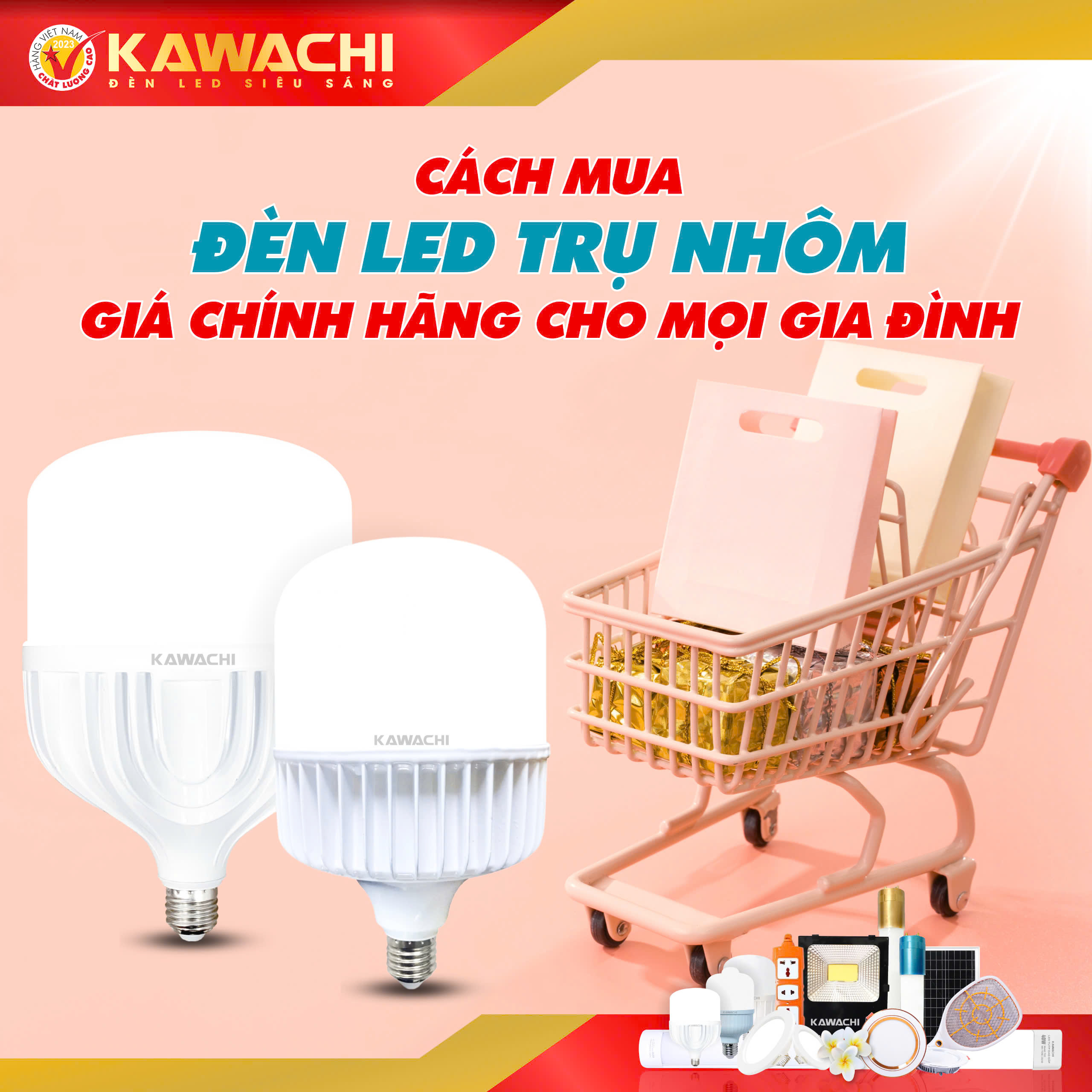 CÁCH MUA ĐÈN LED TRỤ NHÔM GIÁ CHÍNH HÃNG CHO MỌI GIA ĐÌNH