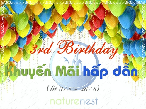 HAPPY 3RD BIRTHDAY TO NATURENEST